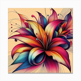 Colorful Flower Canvas Print