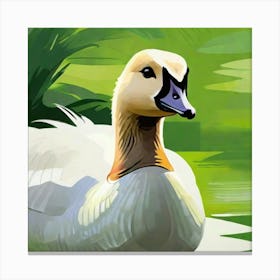 Swan Painting 1 Canvas Print