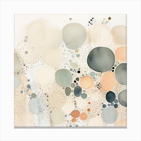 Watercolor Abstract Dots 5 Canvas Print