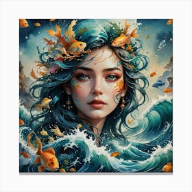 Mermaid 5 Canvas Print