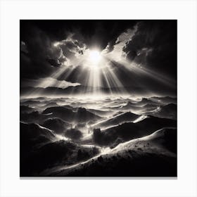 Rays Of Light Canvas Print