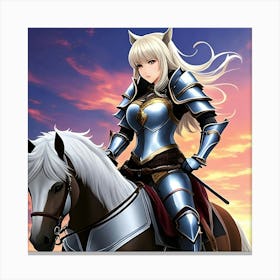 Warrior Rider Canvas Print