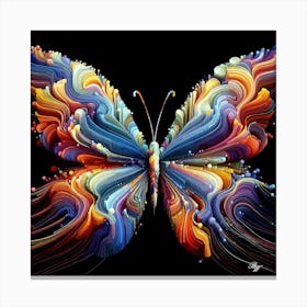 Abstract Butterfly 4 Canvas Print