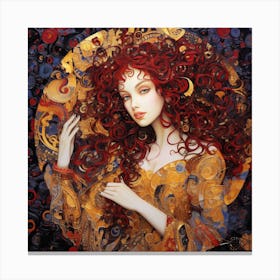 Woman With Red Hair 1 Canvas Print