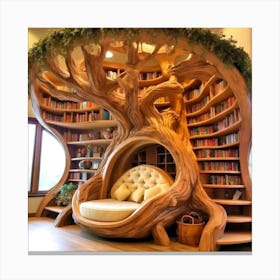 Tree Of Books Canvas Print