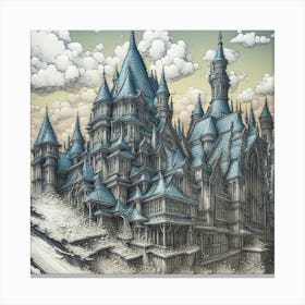 Castle In The Clouds 2 Canvas Print