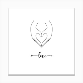 Love WallArt Canvas Print