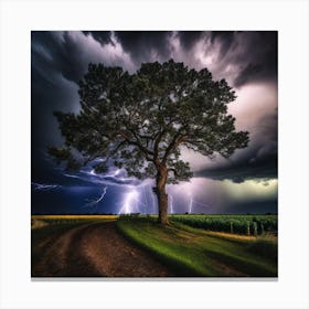 Lightning Tree Canvas Print
