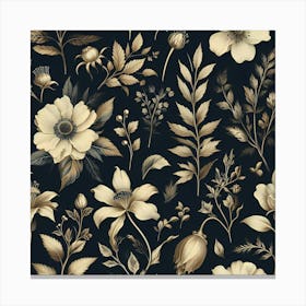 Floral Wallpaper 1 Canvas Print