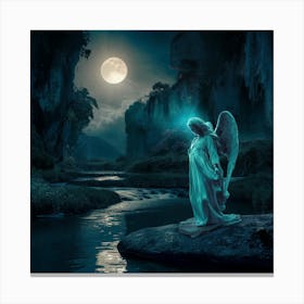 Angel In The Water 1 Canvas Print