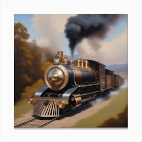 Steam Locomotive Canvas Print