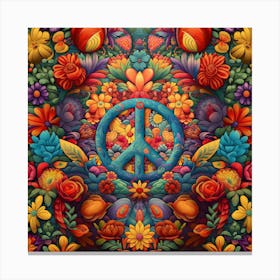 Peace Sign 5 Canvas Print