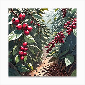 Coffee Tree 1 Canvas Print