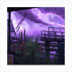 Purple Storm Canvas Print