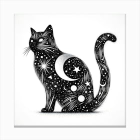 Creative Feline Cat Artwork 55 Canvas Print