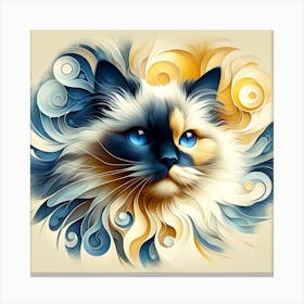 Birman Cat 01 Canvas Print