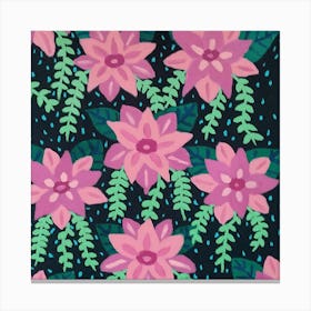 Pink Flowers Canvas Print