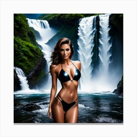 Beautiful Woman In Bikini gg Canvas Print