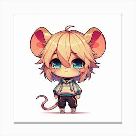 Cute Kawaii Mouse 1 Canvas Print