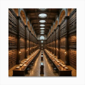 Library Of London Canvas Print