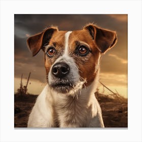 Portrait Of A Dog 10 Canvas Print