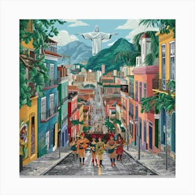 A Stunning Illustration Of Rio De Janeiro Brazil C Ijusggkmrvehczyngo Vca Fnudidn T9s6m5h 5 Ydbg Canvas Print