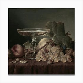 Still Life With Fruit And Nuts Canvas Print