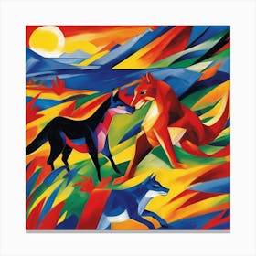 Franz Marc inspired painting 2 Canvas Print