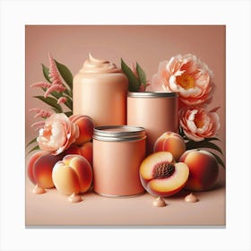 Peach Jars Canvas Print