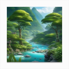 Asian Landscape 8 Canvas Print