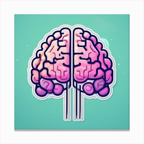 Brain Icon Canvas Print