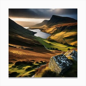 Sunset In Scotland 4 Canvas Print