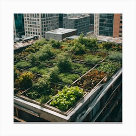Green Roof Canvas Print