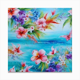 Hawaiian Flowers Canvas Print