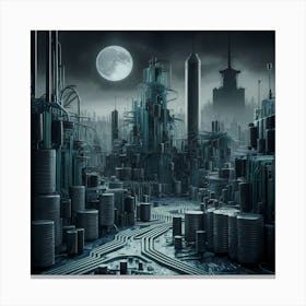 Futuristic City 1 Canvas Print