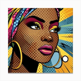 Akosua Pop African Woman  Canvas Print