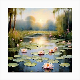 Water Lilies 5 Canvas Print