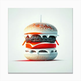 Cheeseburger Iconic (15) Canvas Print