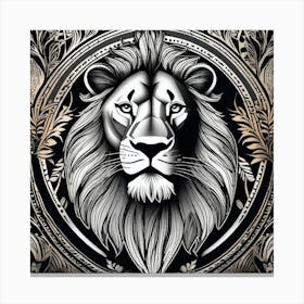 Lion Head 28 Canvas Print