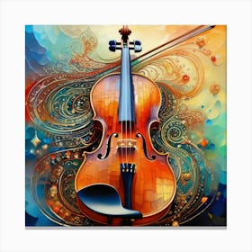 Violin Painting Canvas Print