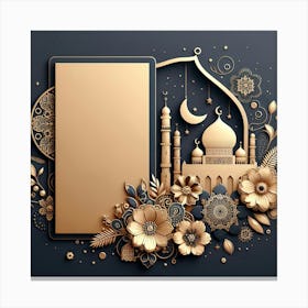 Islamic Eid Frame Canvas Print