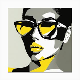 Woman In Sunglasses 1 Canvas Print