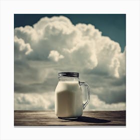 Milk In A Jar Canvas Print