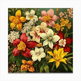 Bouquet Of Flowers Art 2 Canvas Print