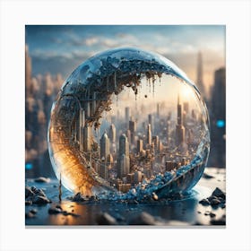 Sphere City Canvas Print