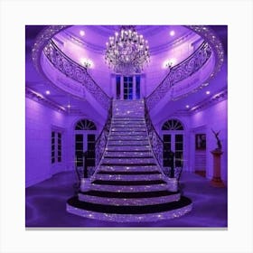 Purple Staircase Canvas Print