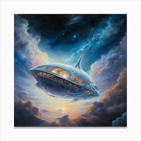 Spaceship In The Sky 1 Canvas Print