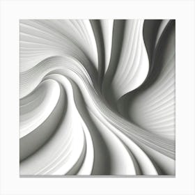 Abstract White Paper Canvas Print