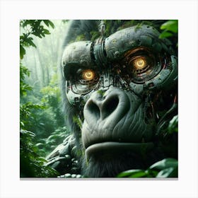 Ape In The Jungle 1 Canvas Print