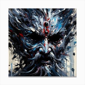 Demon Face Canvas Print